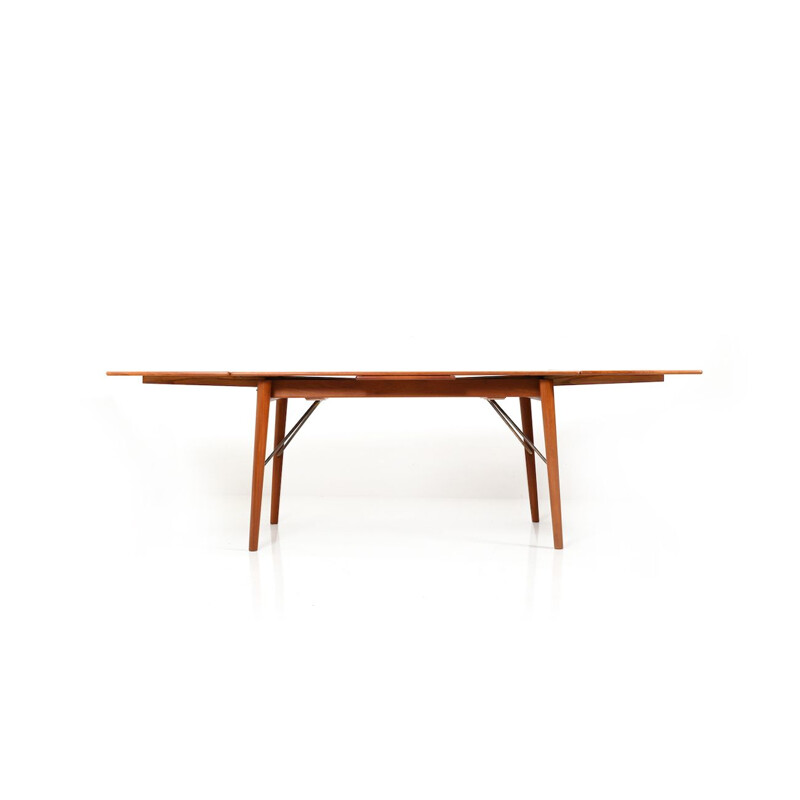 Vintage Extendable Dining Table in Teak by Peter Hvidt & Orla Mølgaard