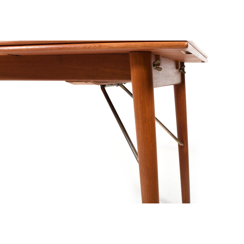 Vintage Extendable Dining Table in Teak by Peter Hvidt & Orla Mølgaard