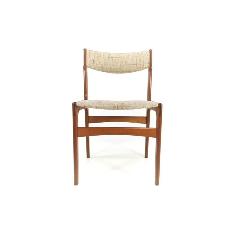 Set of 4 vintage Teak Dining Chairs by Erik Buch, Denmark