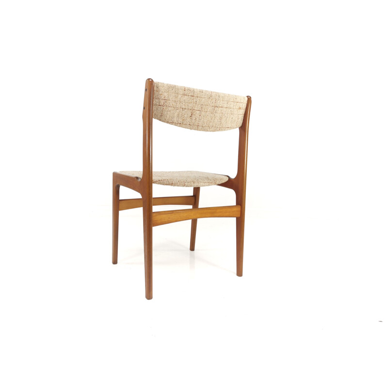 Set of 4 vintage Teak Dining Chairs by Erik Buch, Denmark