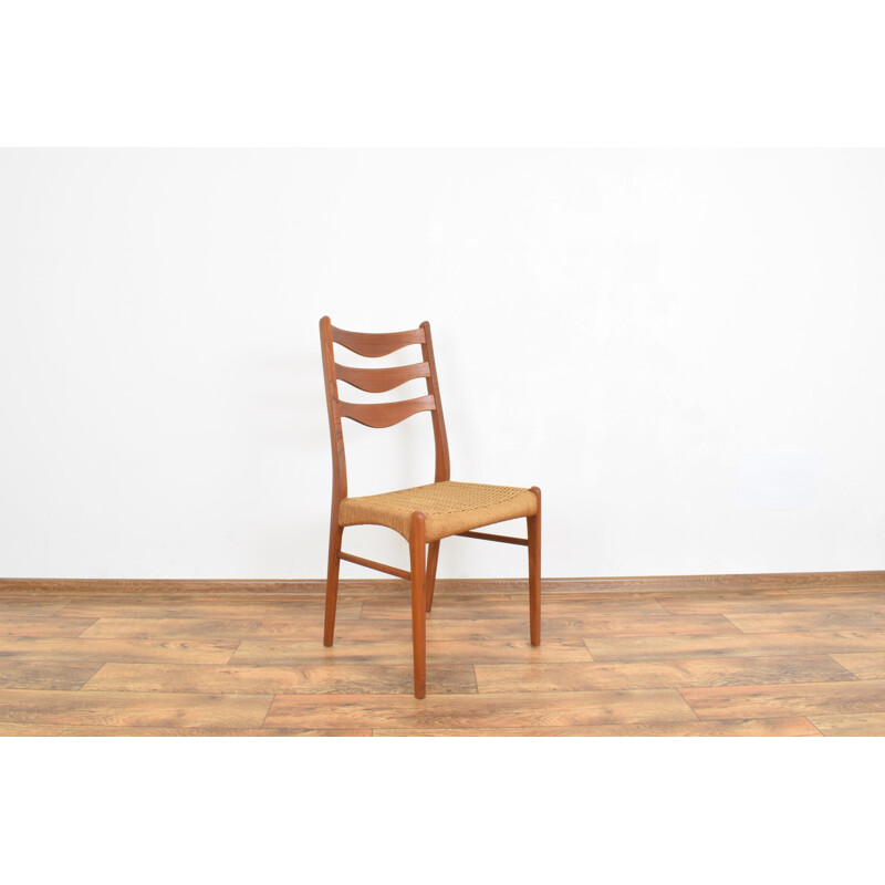 Set of 4 vintage teak chairs by Arne Wahl Inversen for Glyngøre Stolefabrik, 1960s