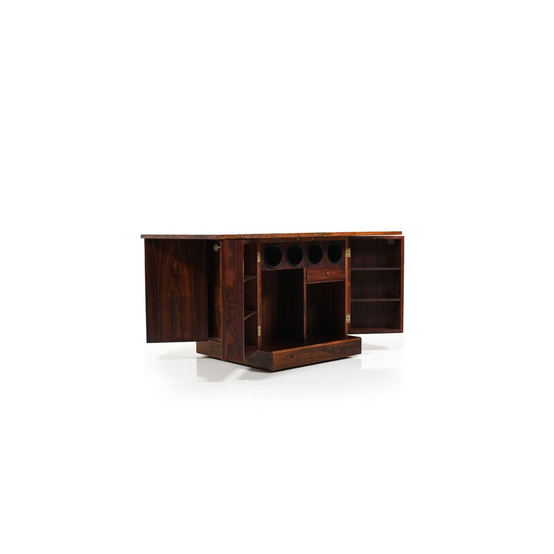 Armoire de bar cubique vintage par Torbjørn Afdal pour Bruksbo 1960