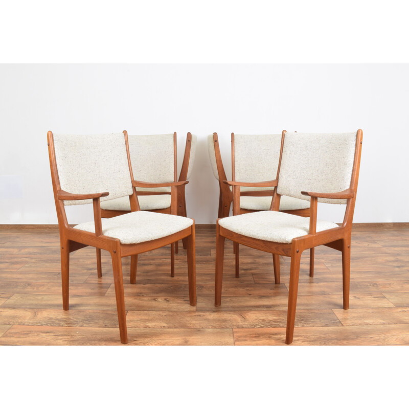 Lot de 6 chaises à repas vintage en teck de Johannes Andersen pour Uldum Mobelfabrik, 1960