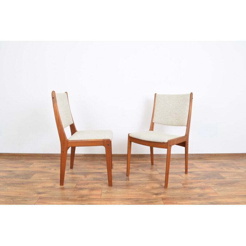 Set of 6 vintage teak dining chairs by Johannes Andersen for Uldum Mobelfabrik, 1960s