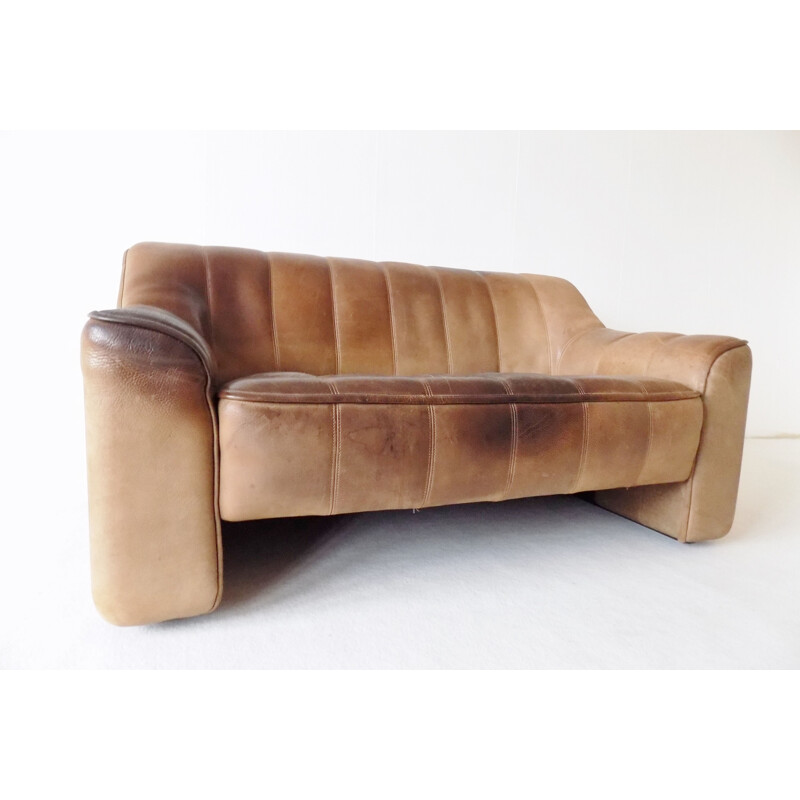 Canapé vintage en cuir DS44 2 par De Sede