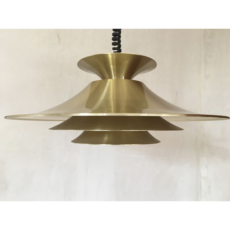 Scandinavian suspension lamp vintage 1970