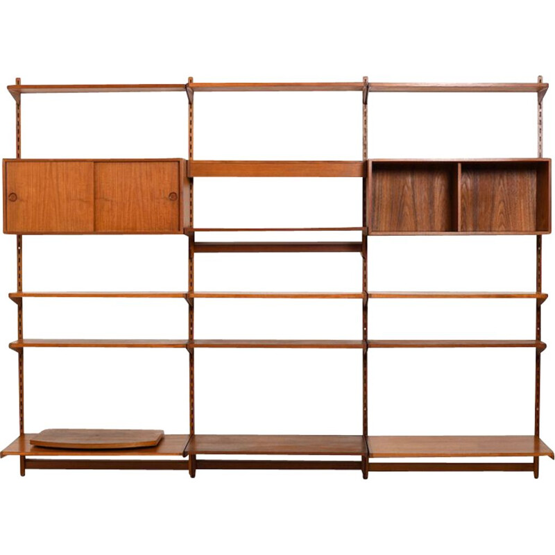 Vintage Wall System in Teak by Kai Kristiansen for Feldballe Møbelfabrik