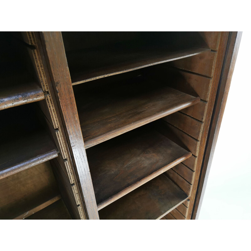 Vintage oak wardrobe, France, 1940s