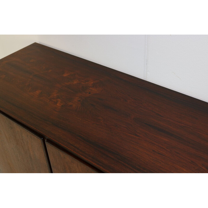 Vintage small rosewood sideboard by Hundevad