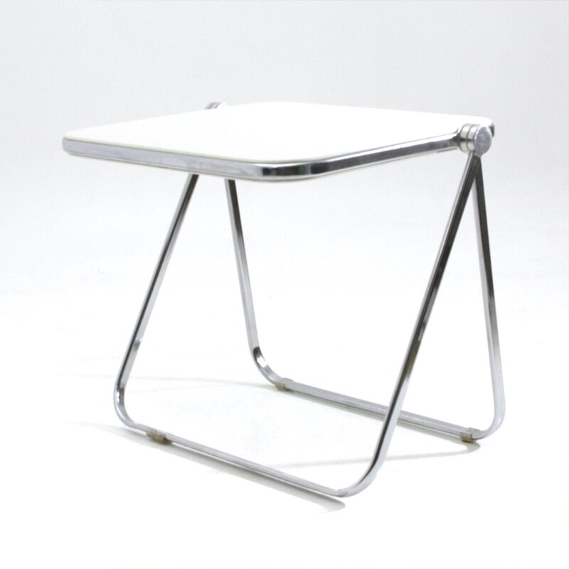 Vintage white folding desk "Platone" by Giancarlo Piretti for Anonima Castelli, 1960