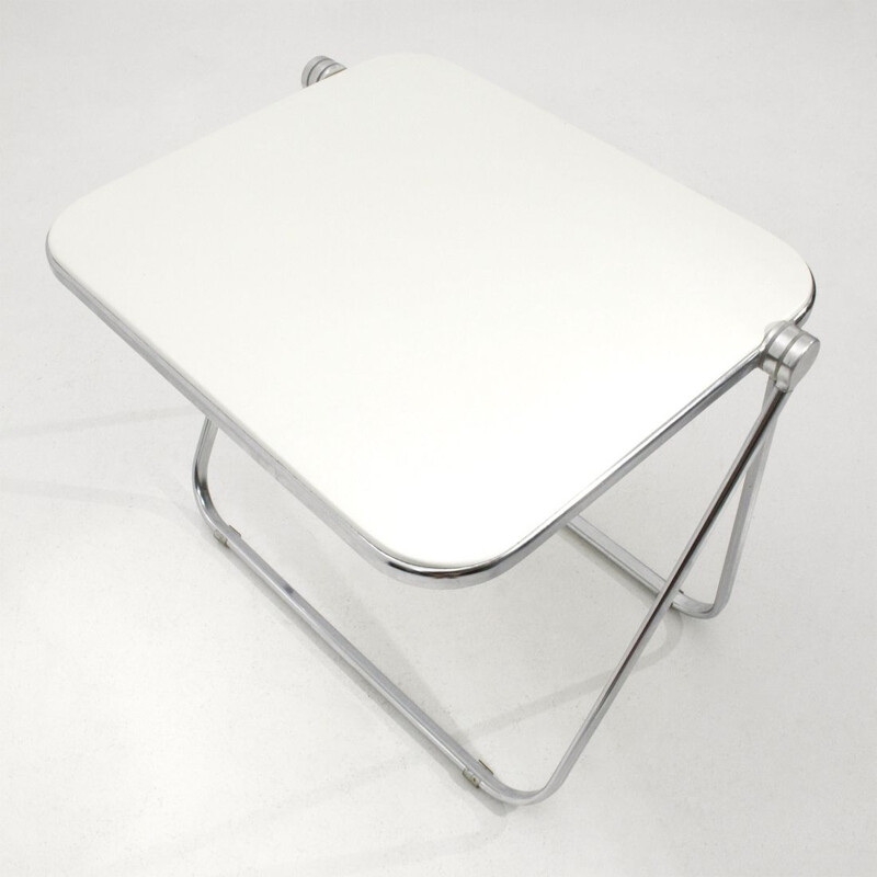 Vintage white folding desk "Platone" by Giancarlo Piretti for Anonima Castelli, 1960