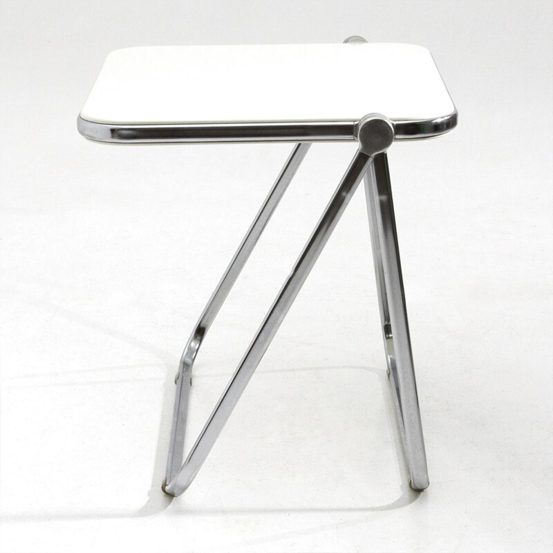 Vintage white folding desk "Platone" by Giancarlo Piretti for Anonima Castelli, 1960