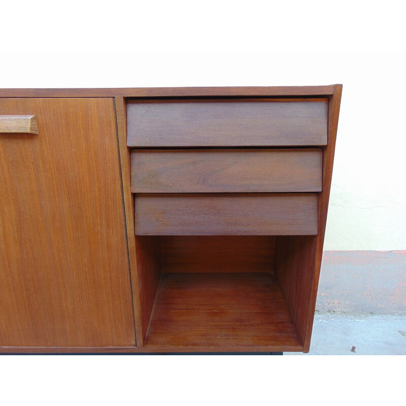 Vintage 2- door sideboard in laminated wood, 1960