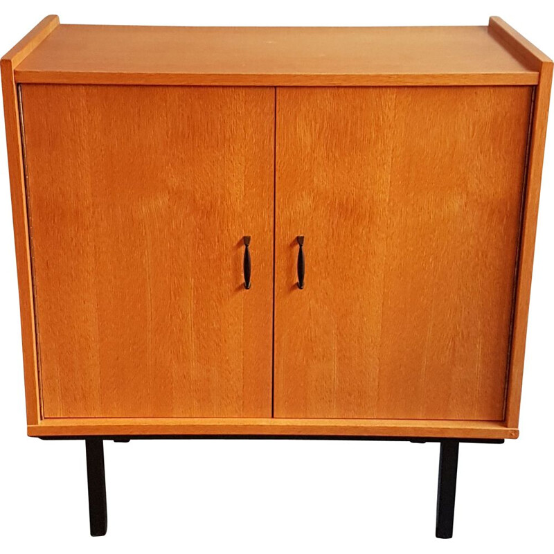 Vintage sideboard in wood and lacquered metal, 1960s