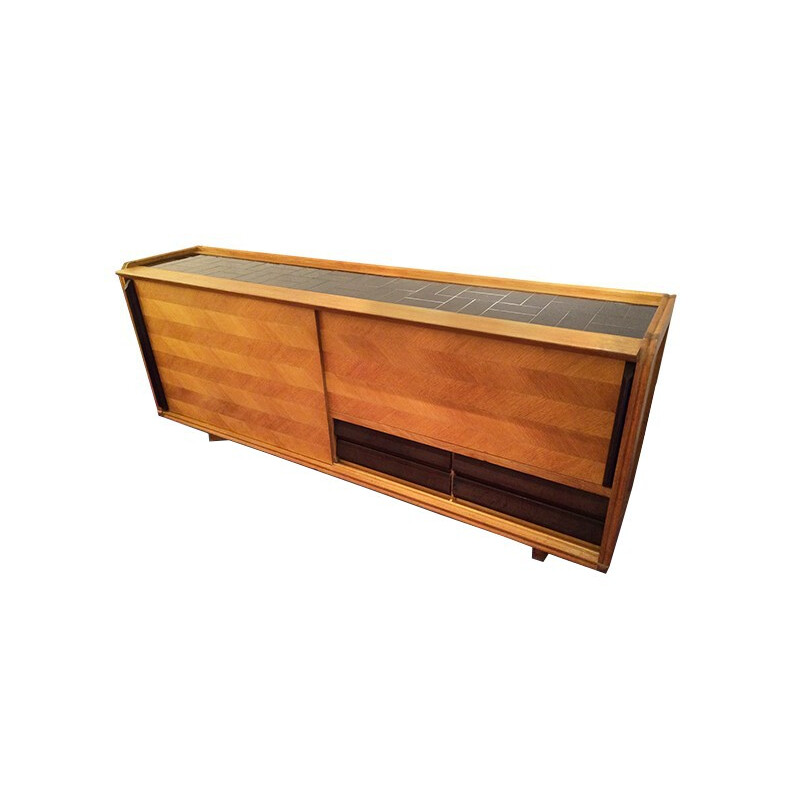 Sideboard vintage, and GUILLERME CHAMBRON - 1950s 