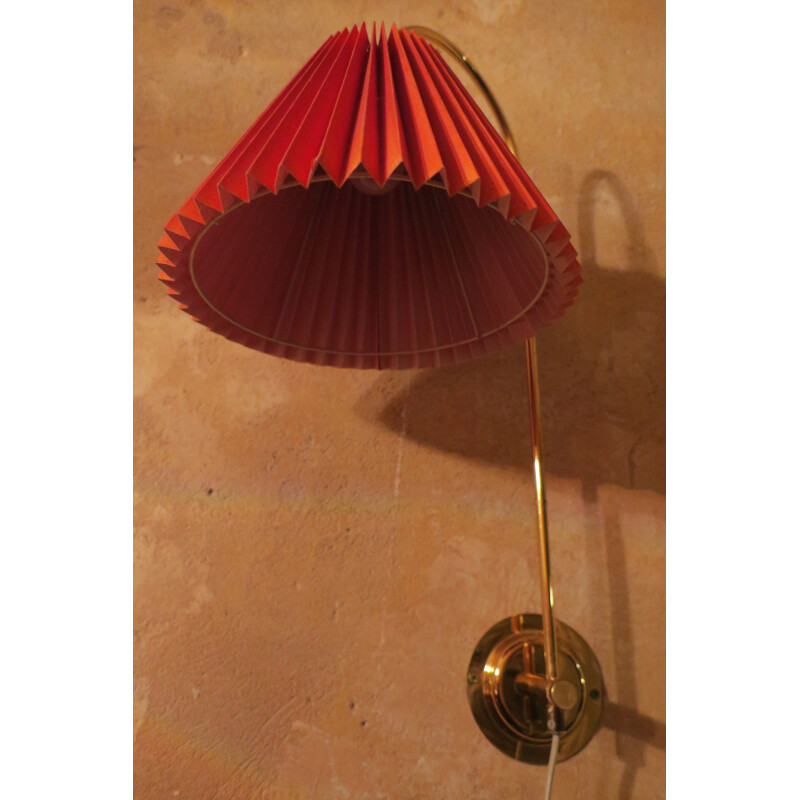 Vintage Danish Brass Multi-Adjustable Wall Light 1950