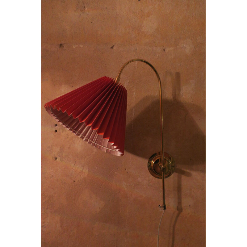 Vintage Danish Brass Multi-Adjustable Wall Light 1950