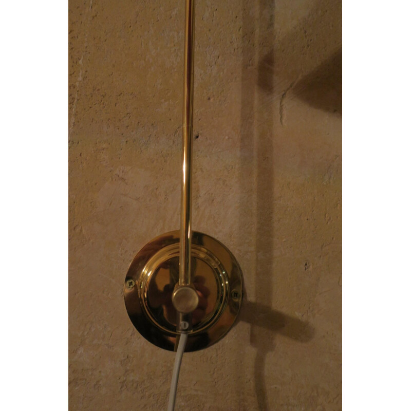 Vintage Danish Brass Multi-Adjustable Wall Light 1950