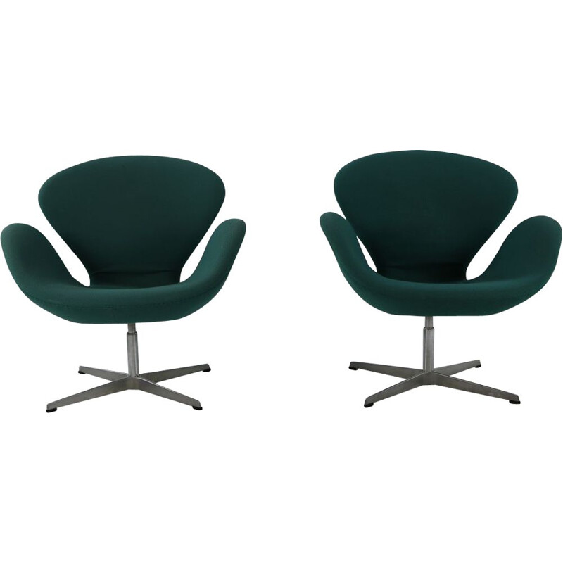 Paire de fauteuils vintage SAS de Arne Jacobsen Fritz Hansen