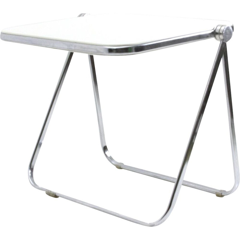 Vintage white folding desk "Platone" by Giancarlo Piretti for Anonima Castelli, 1960