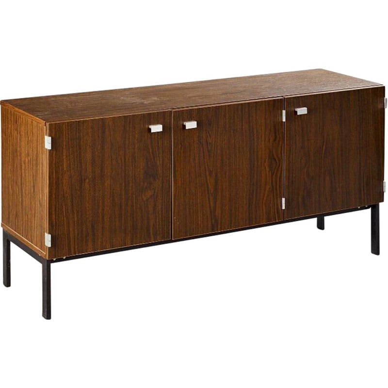 Vintage exotic wood sideboard by Pierre Guariche Meurop edition 1960