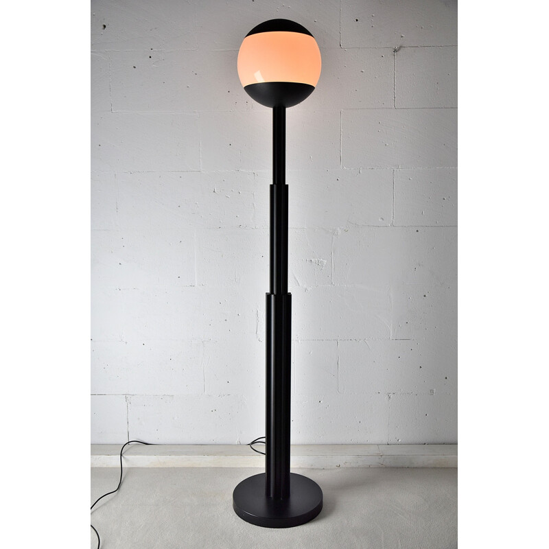 Prometeo black vintage floor lamp by Aldo Rossi for Alessi