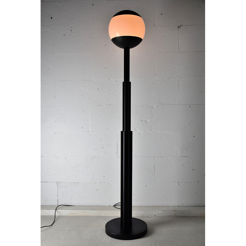 Prometeo black vintage floor lamp by Aldo Rossi for Alessi