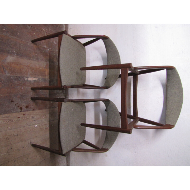 Set of 3 vintage chairs by Kai Kristiansen, Denmark