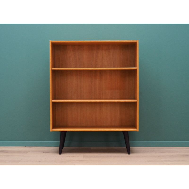 Vintage small ash bookcase, Denmark, 1960s-70s