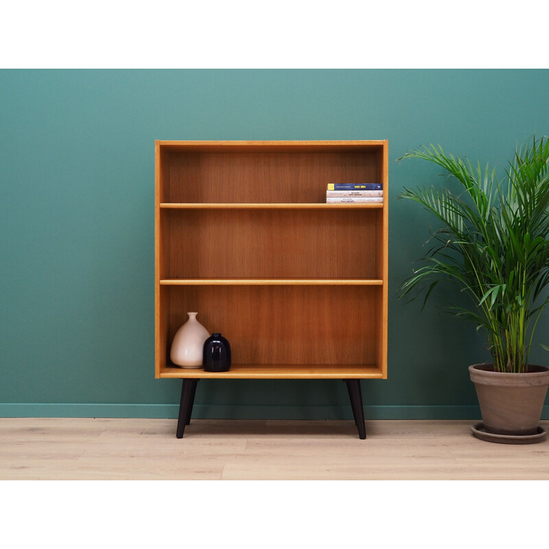 Vintage ash bookcase, scandinavian style, 1960-70s