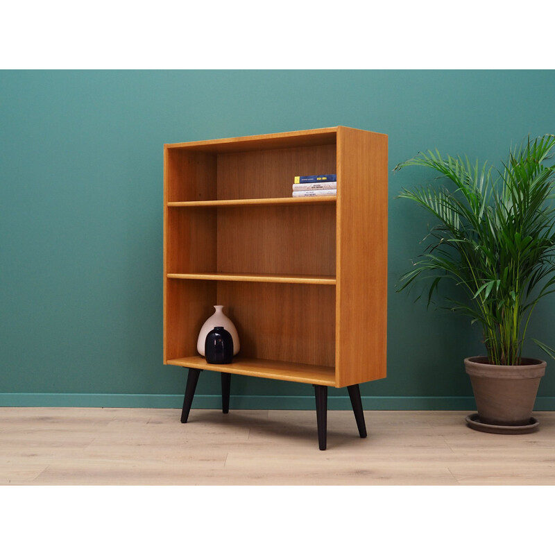 Vintage ash bookcase, scandinavian style, 1960-70s