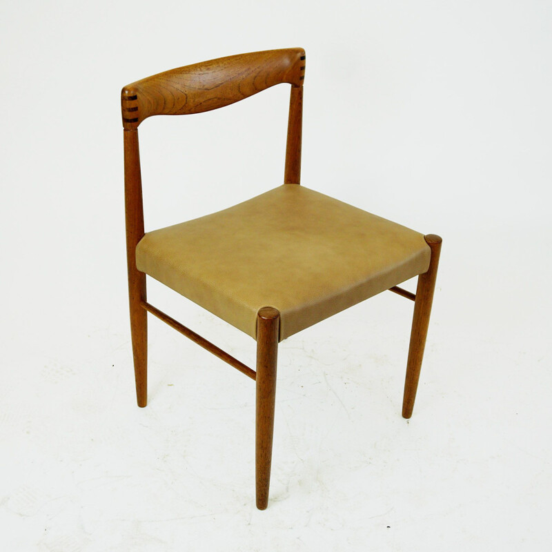 Pair of vintage Danish Teak Dining Chairs by H.W. Klein for Bramin