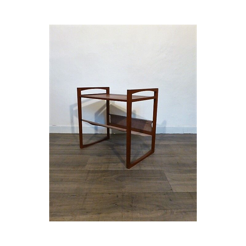 Vintage teak magazine rack by Kai Kristiansen by Silka Mobile 1960