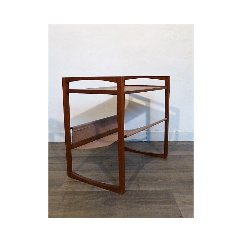 Vintage teak magazine rack by Kai Kristiansen by Silka Mobile 1960