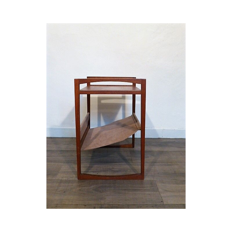 Vintage teak magazine rack by Kai Kristiansen by Silka Mobile 1960