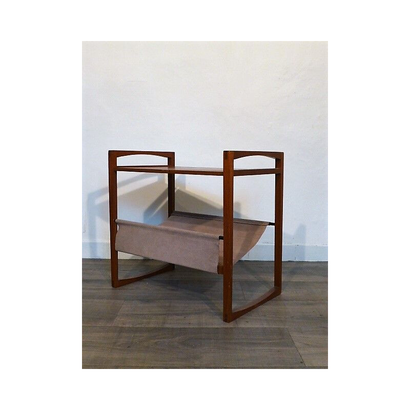 Vintage teak magazine rack by Kai Kristiansen by Silka Mobile 1960