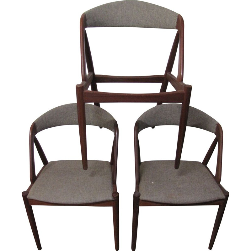 Set van 3 vintage stoelen van Kai Kristiansen, Denemarken