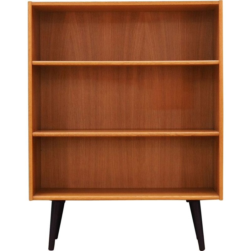 Vintage small ash bookcase, Denmark, 1960s-70s