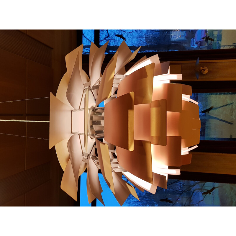 Vintage Artichoke Lamp in Copper Rose  by  P. Henningsen 