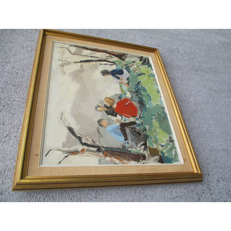 Oil painting signed C. Martonsson, Denmark, 1970s