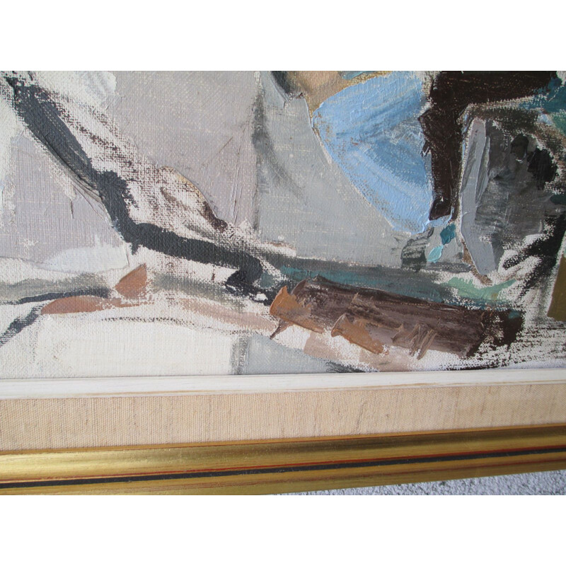 Oil painting signed C. Martonsson, Denmark, 1970s