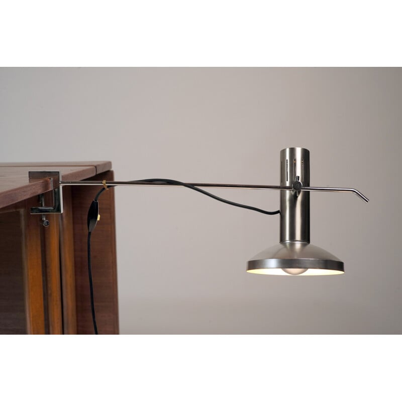 Lampe "A4" Pierre Disderot en métal chromé, Alain RICHARD - 1958