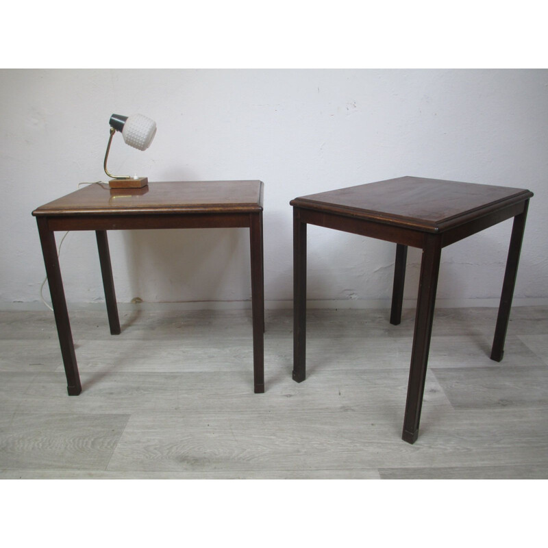 Paire de tables d'appoint vintage, 1960