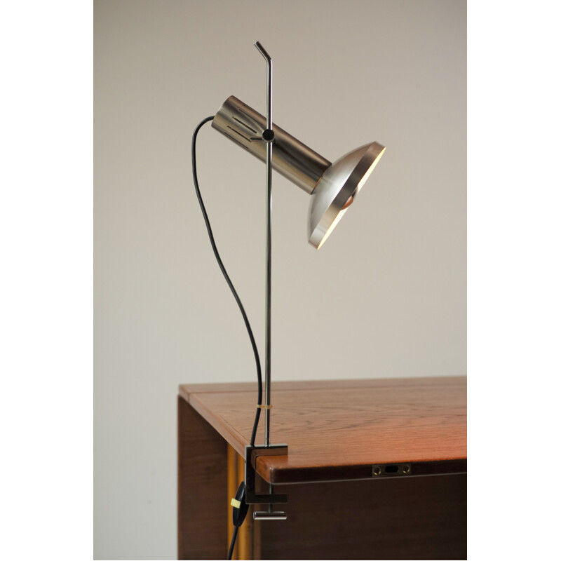 Pierre Disderot chromed metal "A4" lamp, Alain RICHARD - 1958