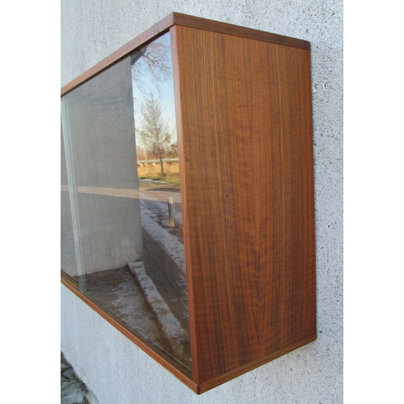 Teak veneered vintage shelf, 1970s