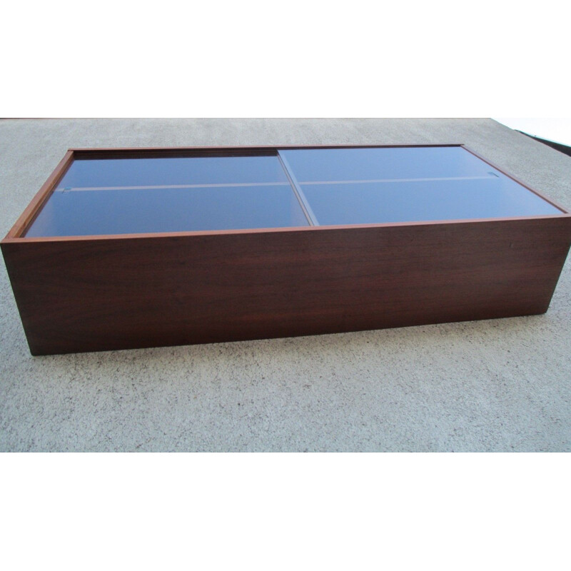 Teak veneered vintage shelf, 1970s