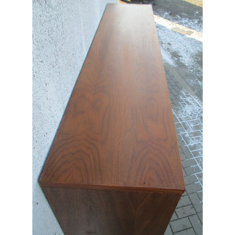 Teak veneered vintage shelf, 1970s