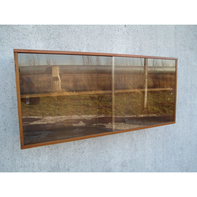 Teak veneered vintage shelf, 1970s