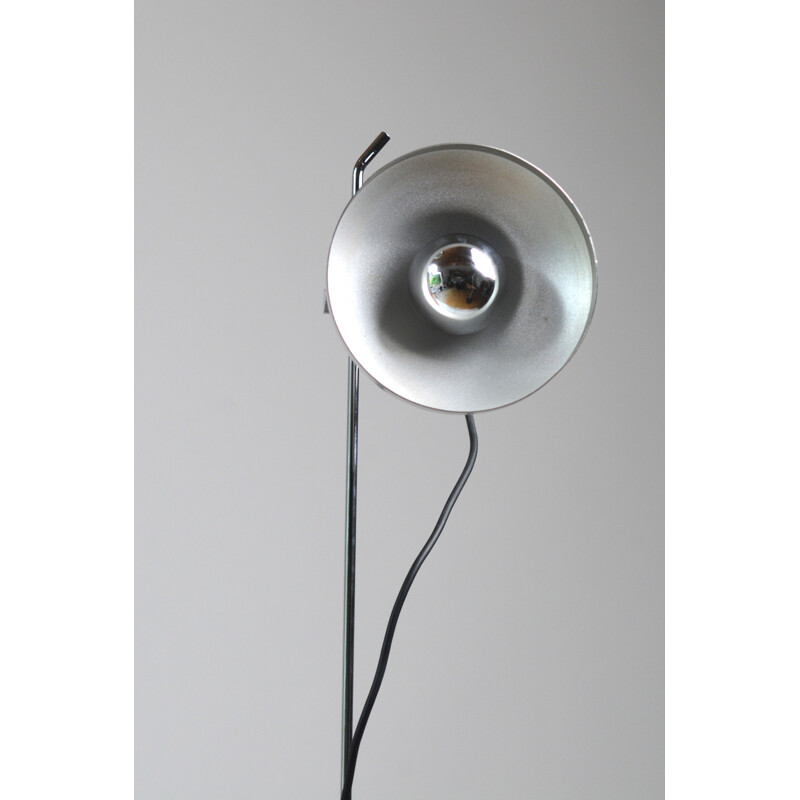 Pierre Disderot chromed metal "A4" lamp, Alain RICHARD - 1958