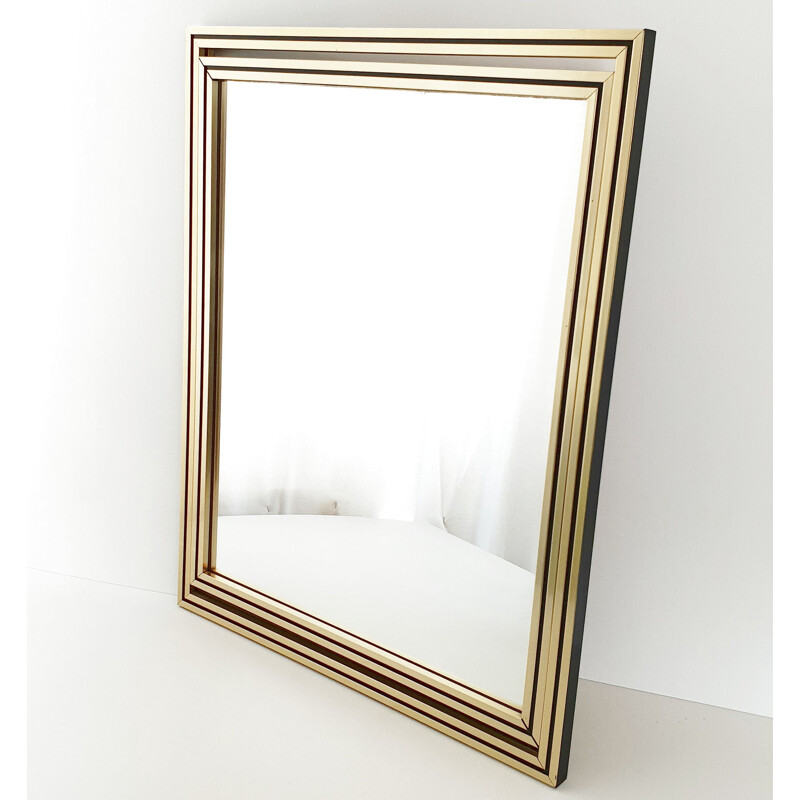 Miroir vintage en aluminium, 1970